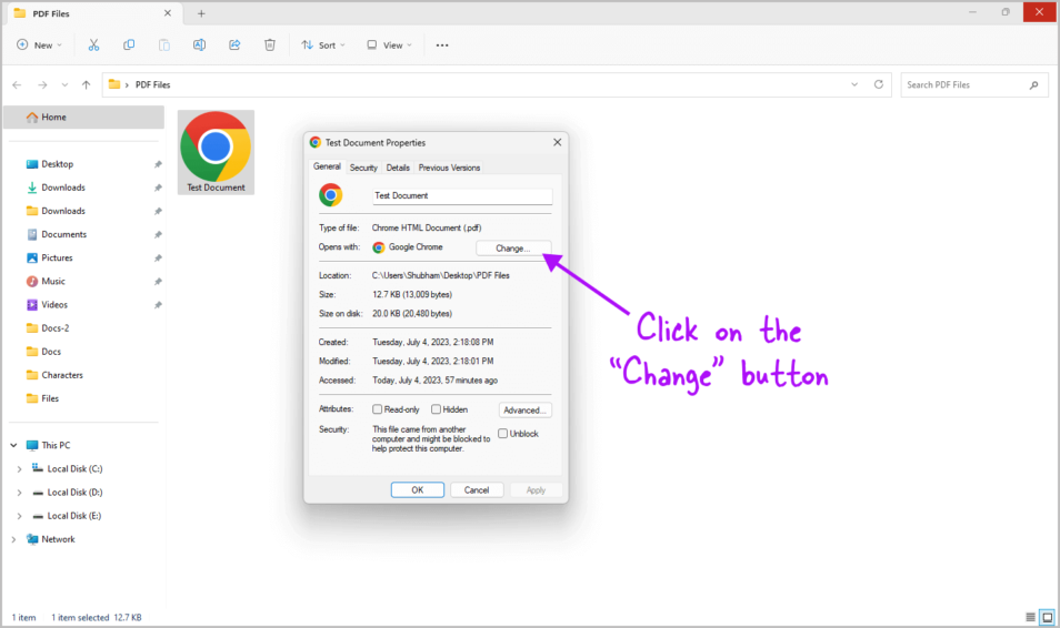 Chrome html document pdf fix 