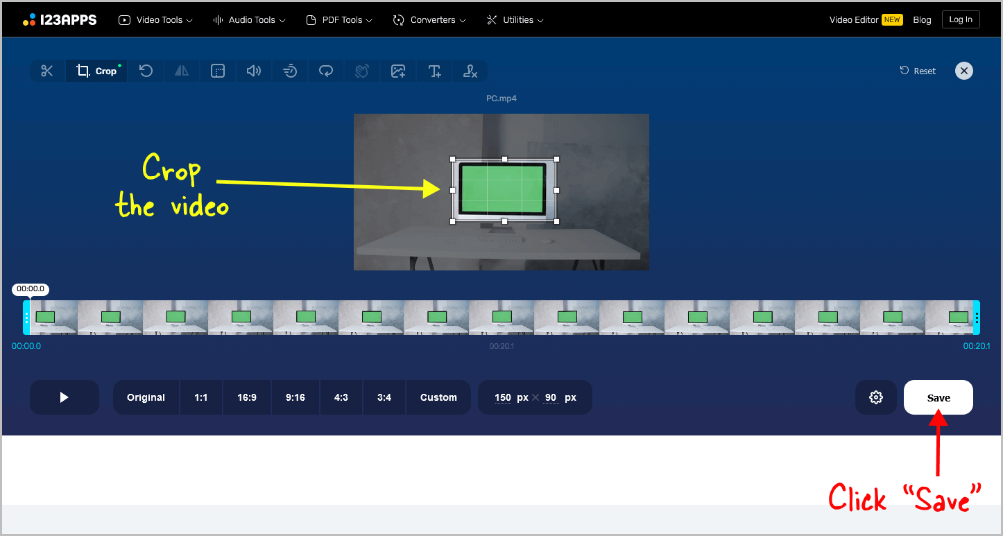 Crop Video in Google Slides