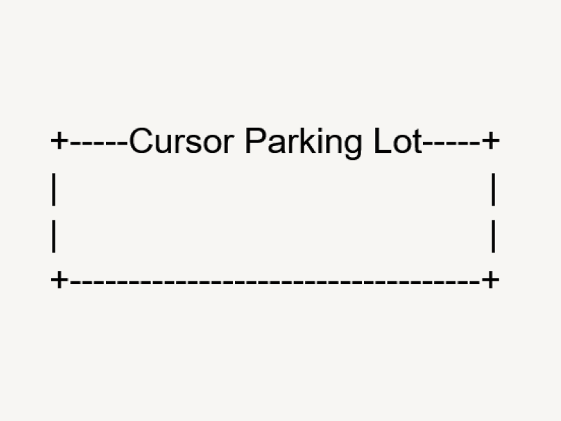 Google Doc Cursor Parking Lot