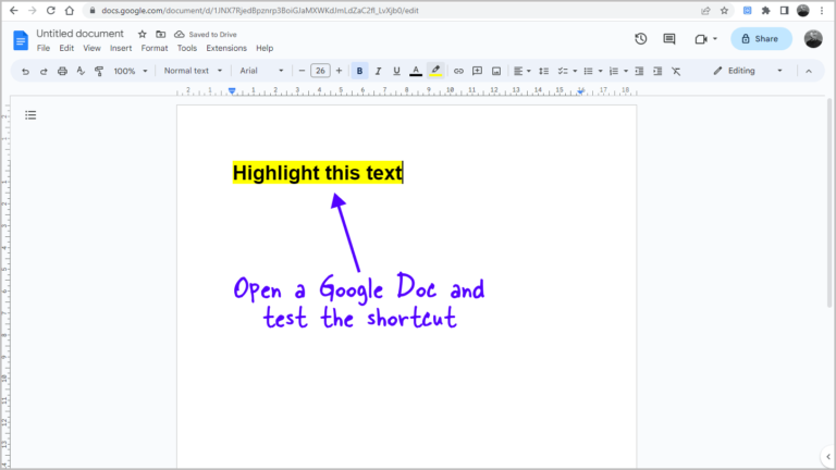 google-docs-highlight-shortcut