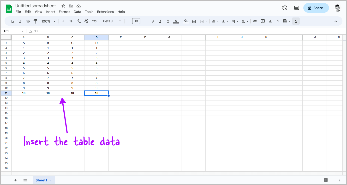 Google Docs Table Alternating Colors