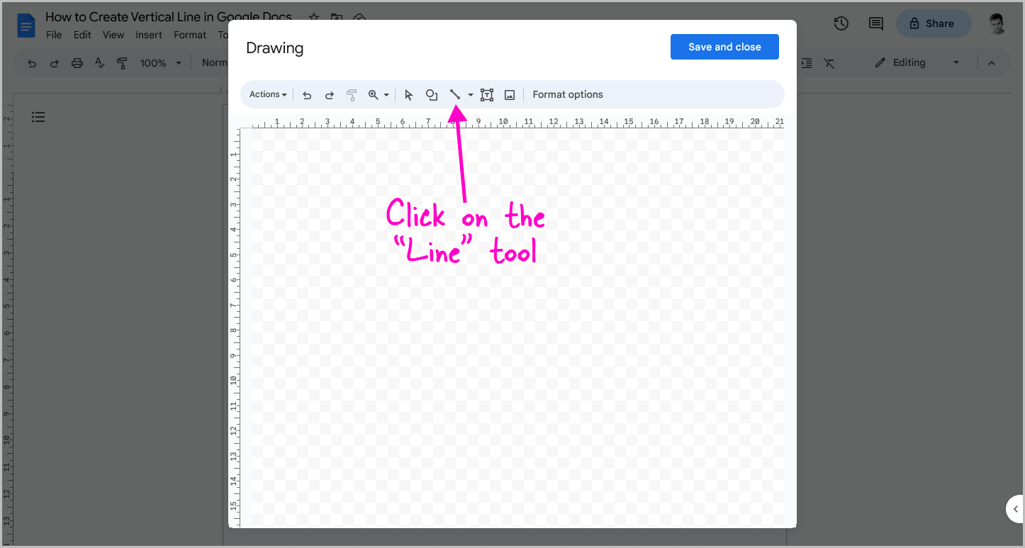 How to Create Vertical Line in Google Docs