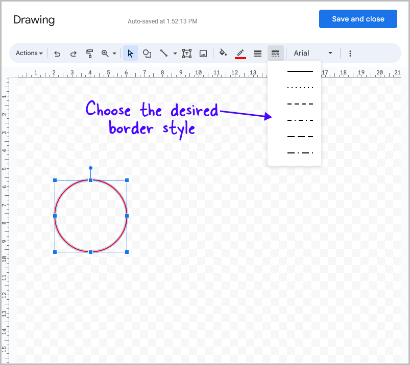 How to Insert Circle in Google Docs