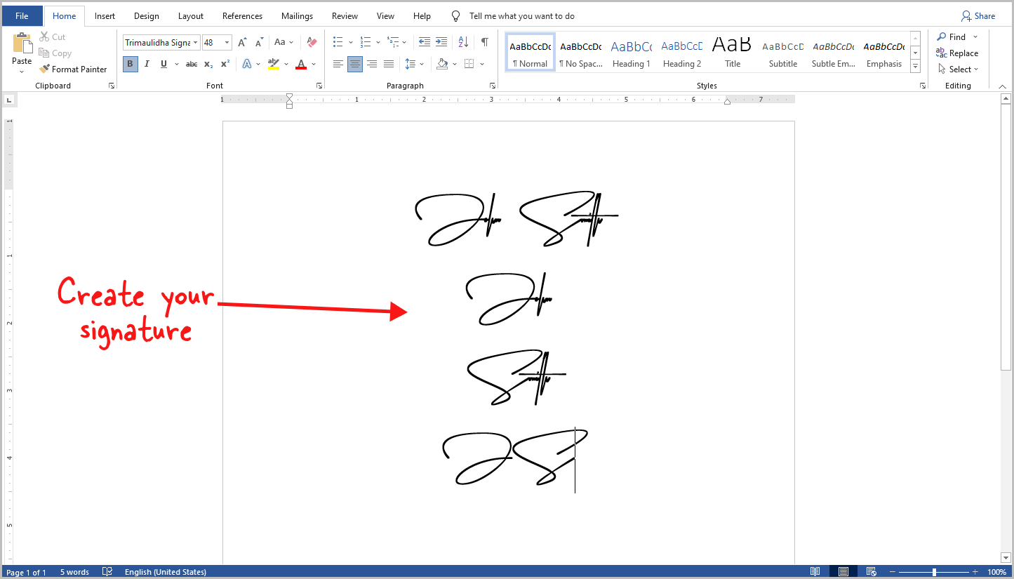 How to Make a Signature in Word