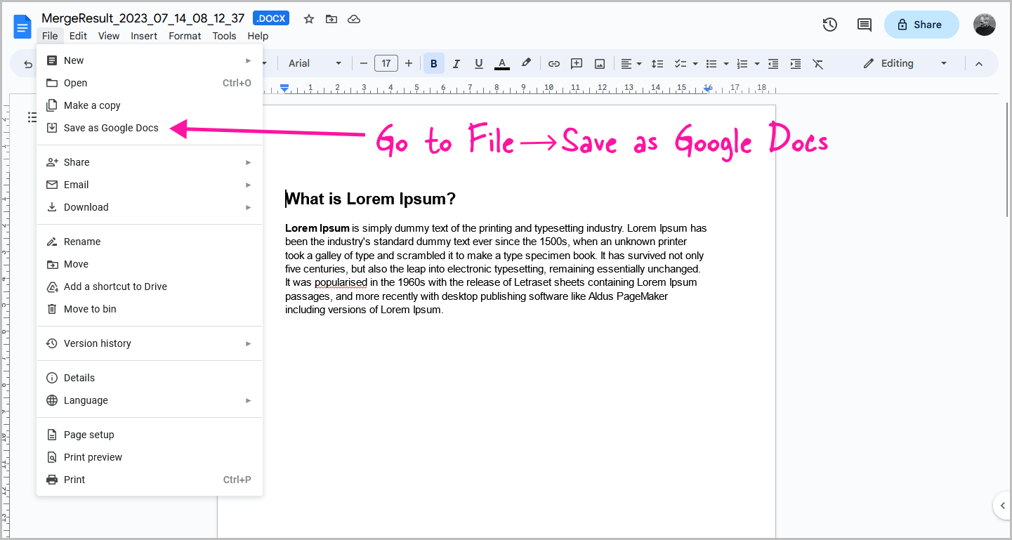 How to Merge or Combine Google Docs