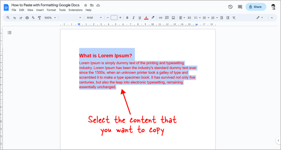 How To Paste With Formatting Google Docs [4 Easy Steps]