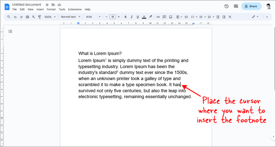 How to Use the Same Footnote Twice in Google Docs