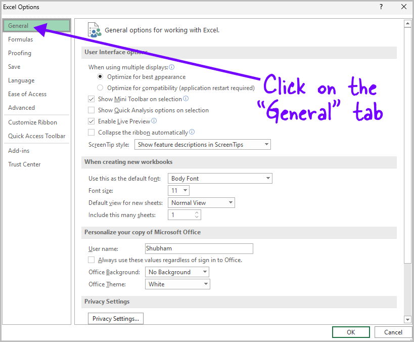 Quick Analysis Tool Excel Not Showing Up Mac Step-3