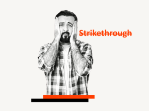 how to remove strike in google docs