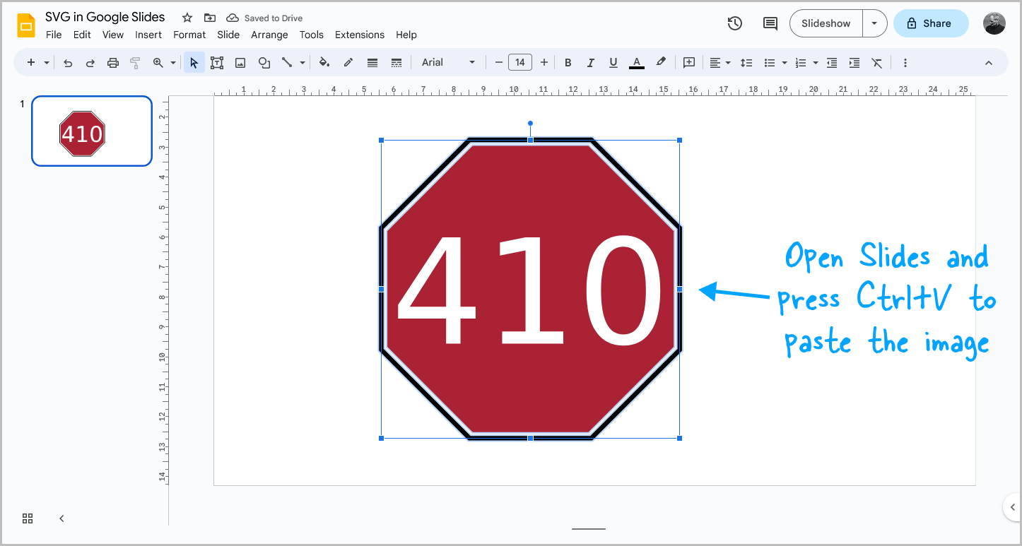 SVG in Google Slides