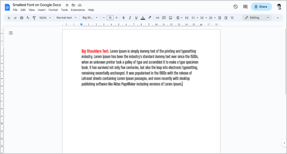 smallest-font-on-google-docs