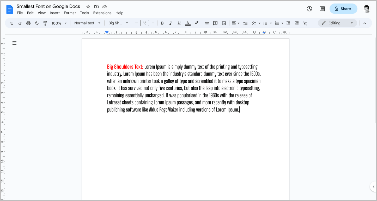 smallest-font-on-google-docs