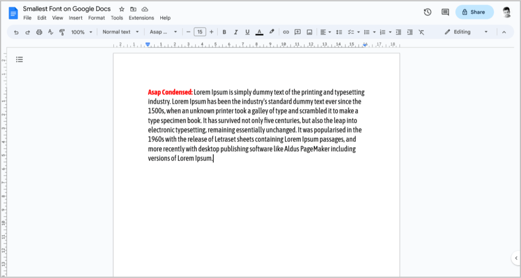 smallest-font-on-google-docs