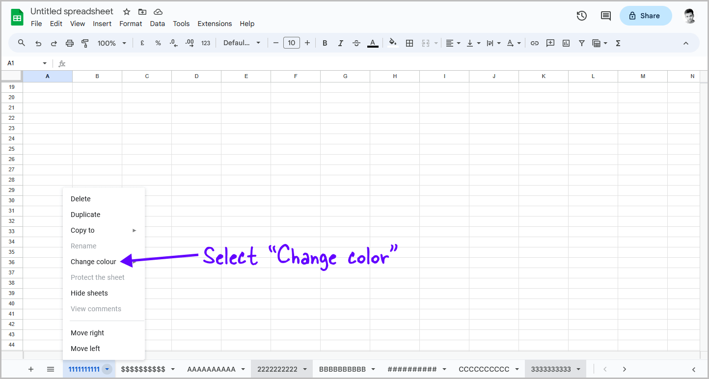 Group Sheets in Google Sheets