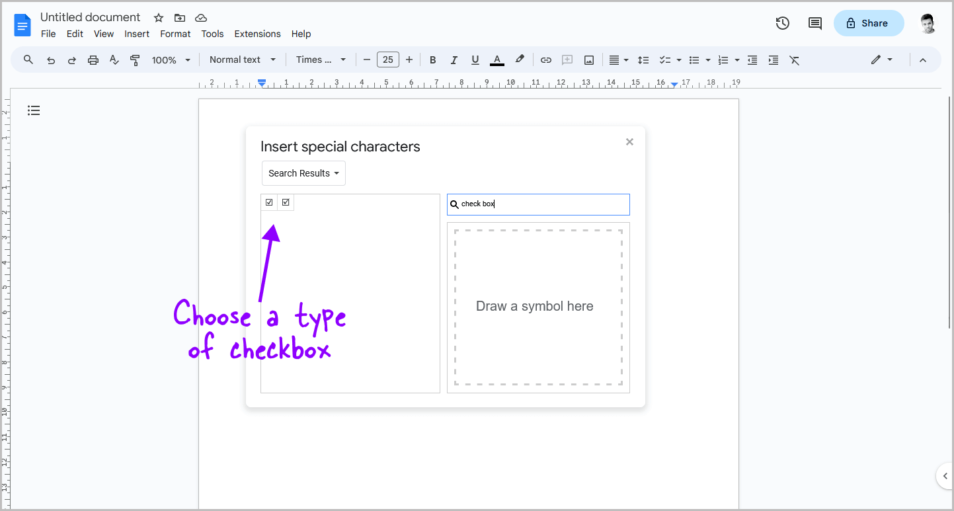 How to Insert Checkbox in Google Docs [Quickest Method]