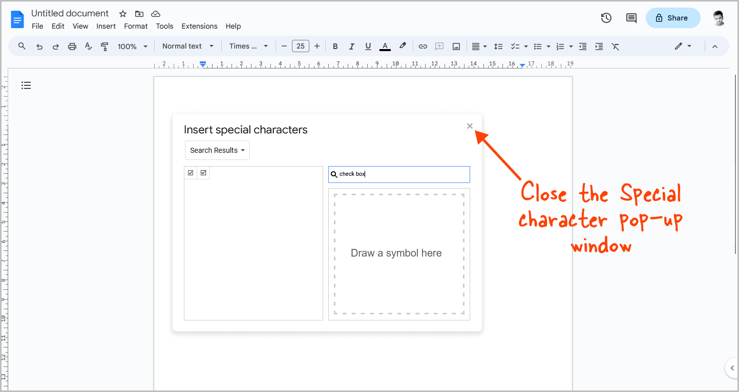 How to Insert Checkbox in Google Docs