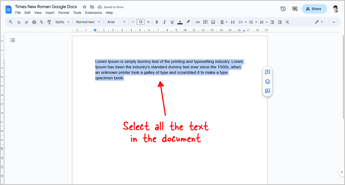 how-to-make-times-new-roman-default-on-google-docs