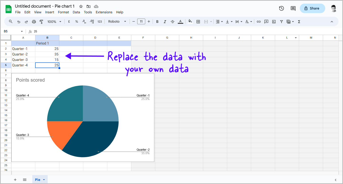 How to Make a Pie Chart in Google Docs