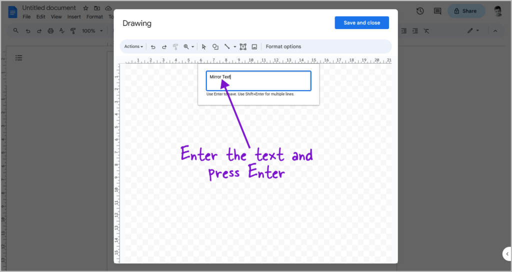 Can You Mirror Text In Google Docs