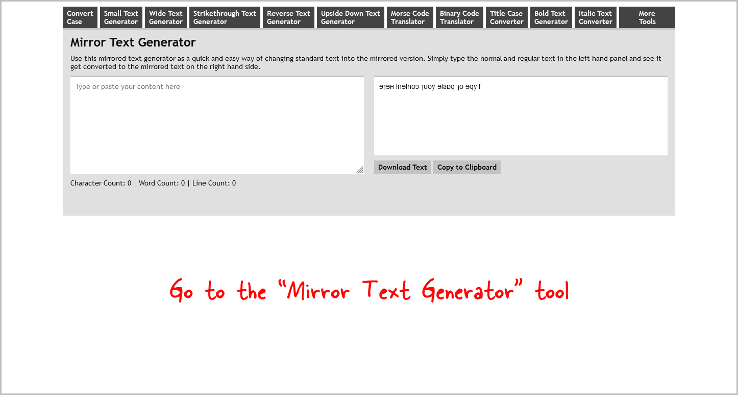 How to Mirror Text in Google Docs