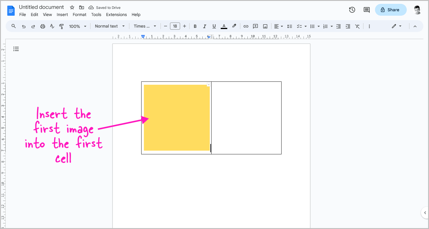 How to Put Images Side by Side in Google Docs