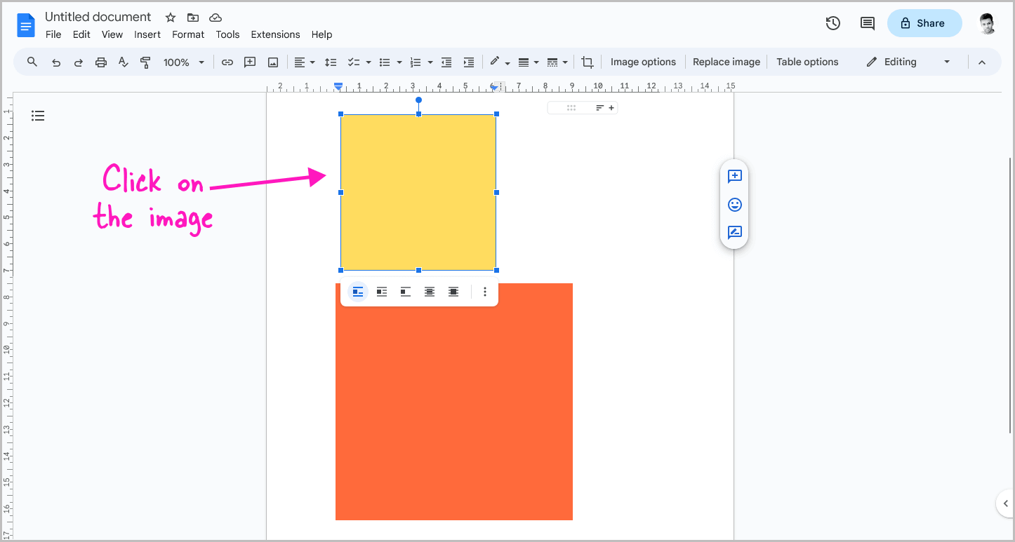 How to Put Images Side by Side in Google Docs