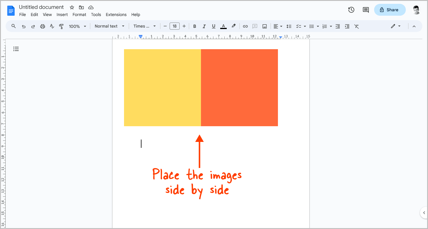 How to Put Images Side by Side in Google Docs