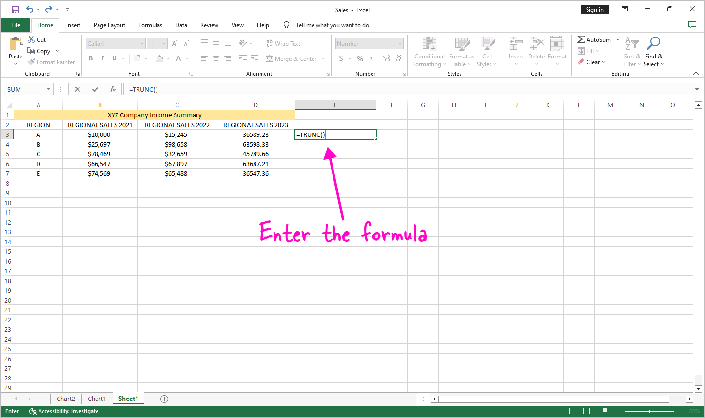 How to Remove Decimal Point in Excel Without Rounding