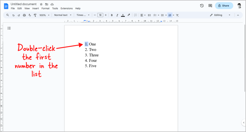 how-to-restart-numbering-in-google-docs