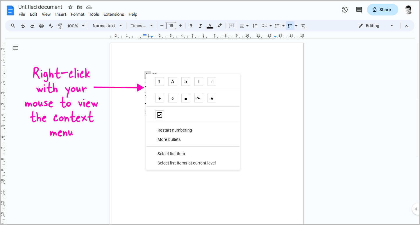 how-to-restart-numbering-in-google-docs