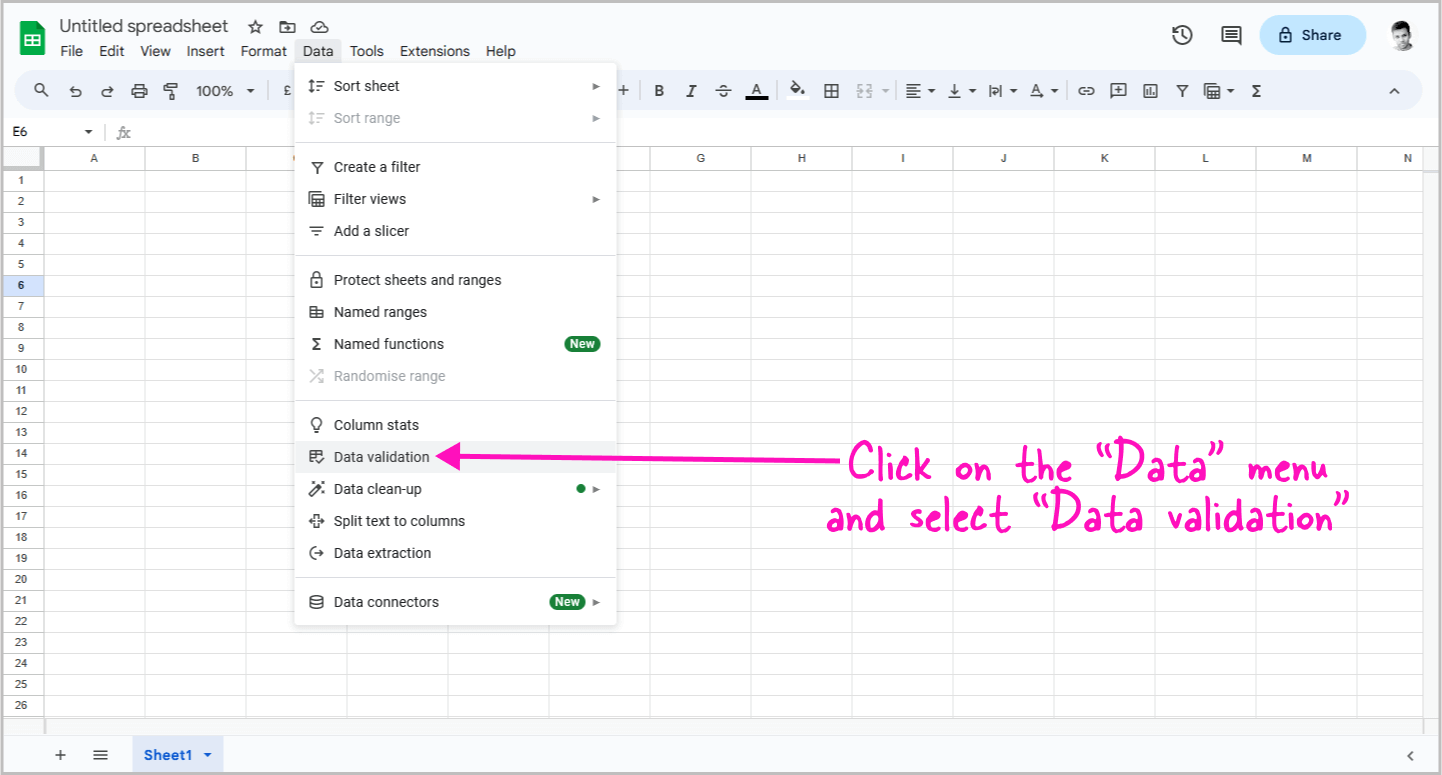 Google Sheets Date Picker