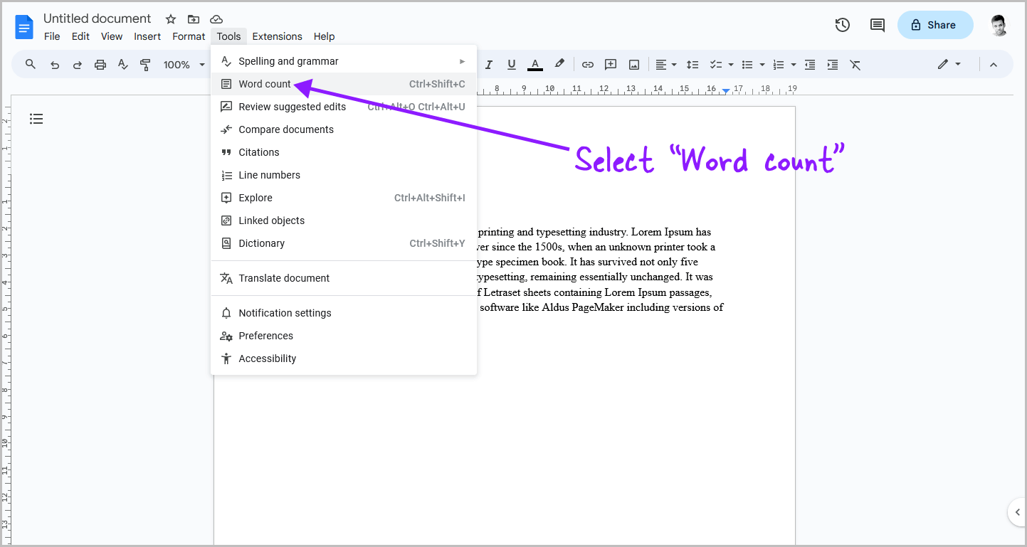 How to Check How Many Words You Have on Google Docs