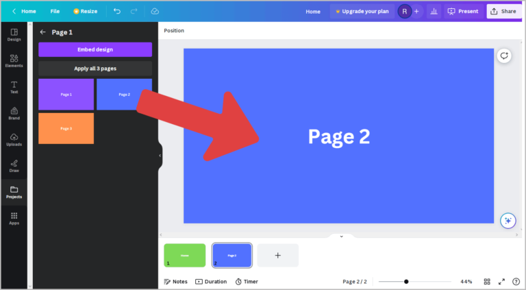 How to Copy Page from One Design to Another in Canva