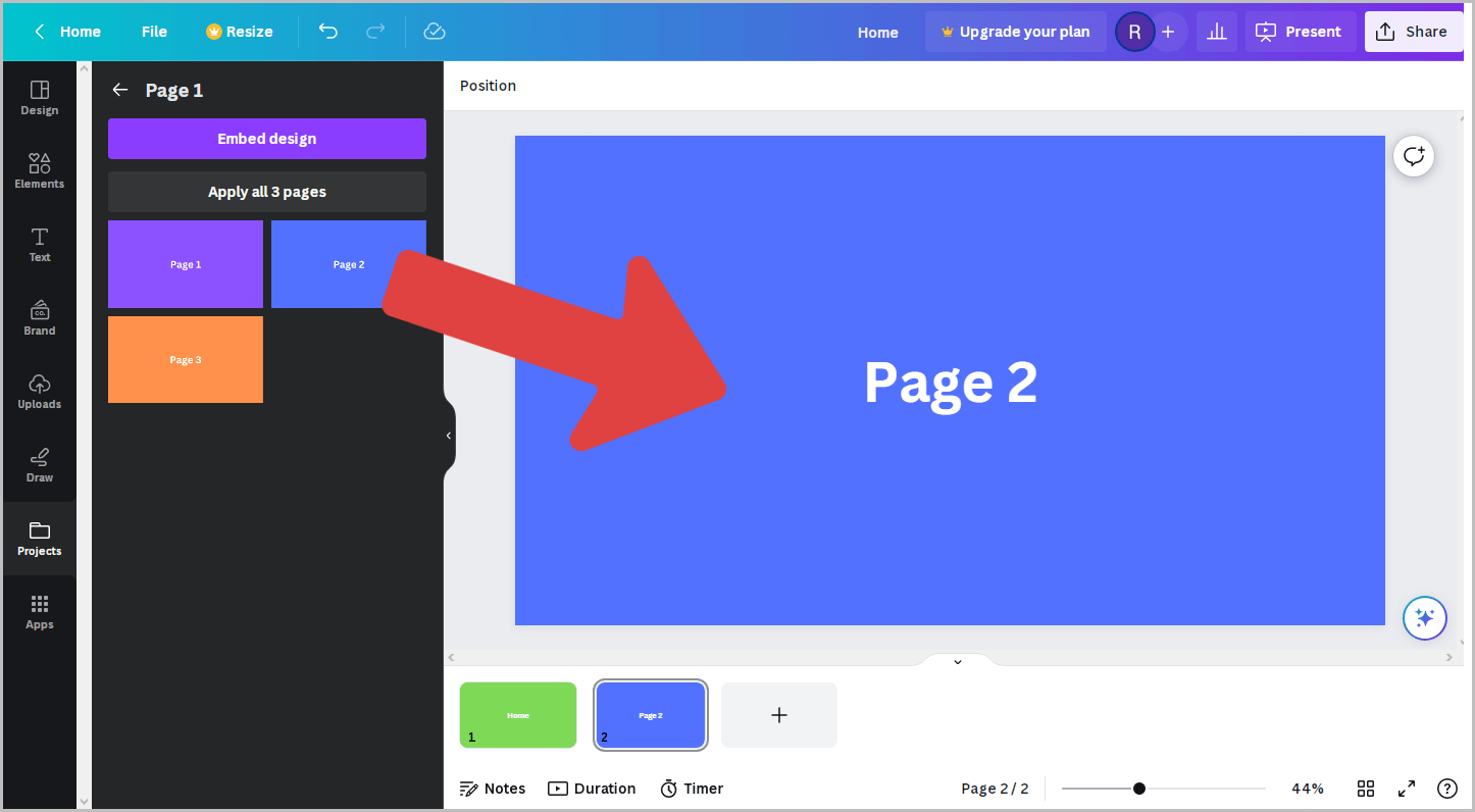 How to Copy Page from One Design to Another in Canva
