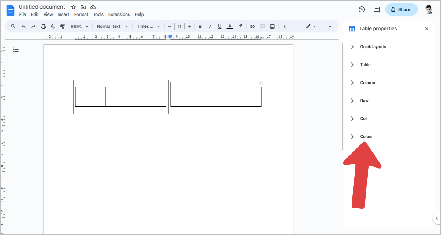 How to Put Tables Side by Side in Google Docs