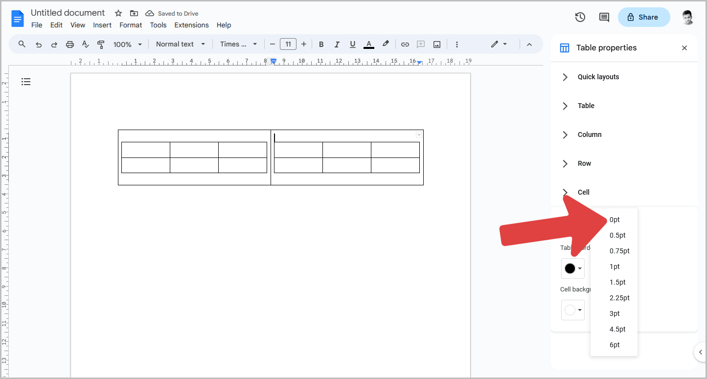 How to Put Tables Side by Side in Google Docs