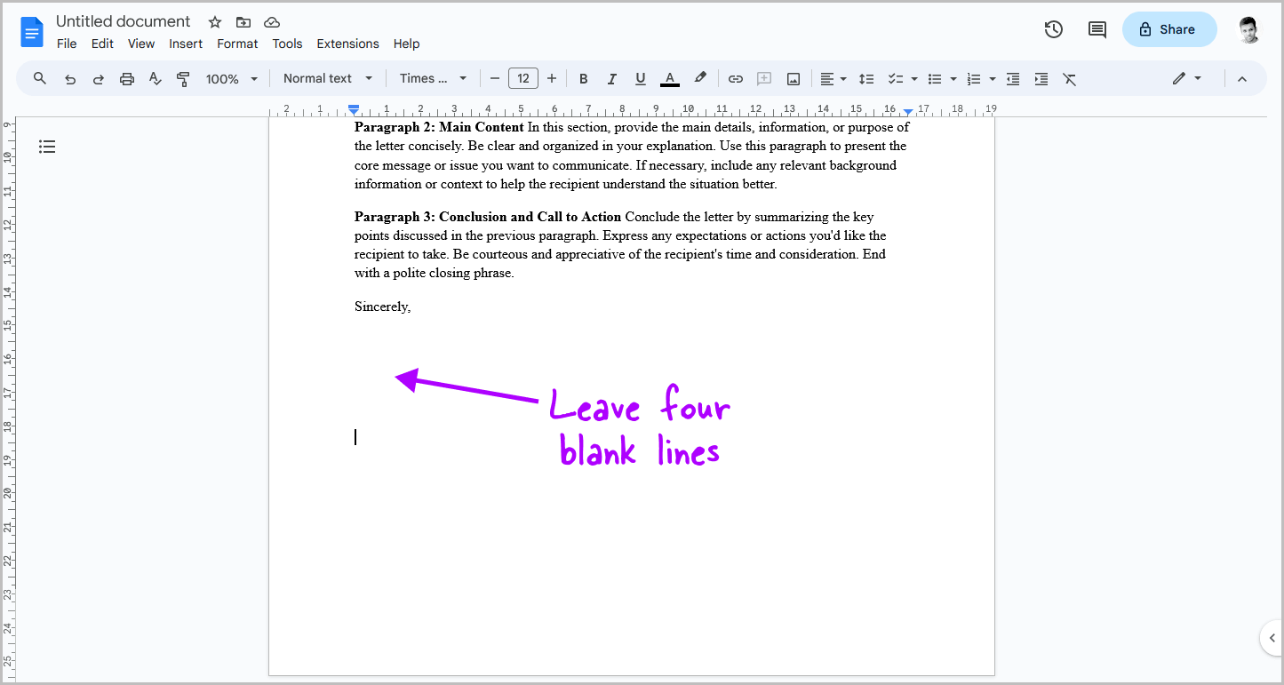 How to Write a Letter on Google Docs