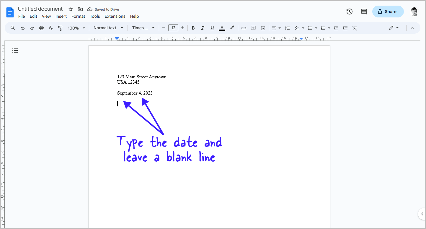 How to Write a Letter on Google Docs