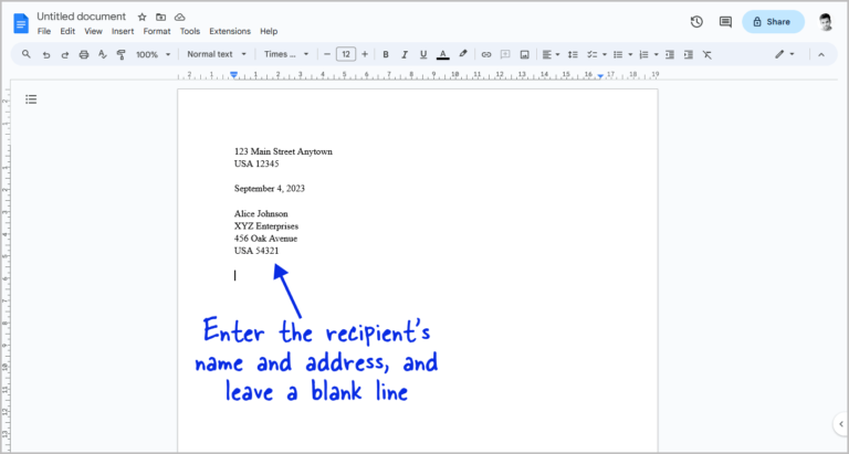 How to Write a Letter on Google Docs [Step-by-Step]