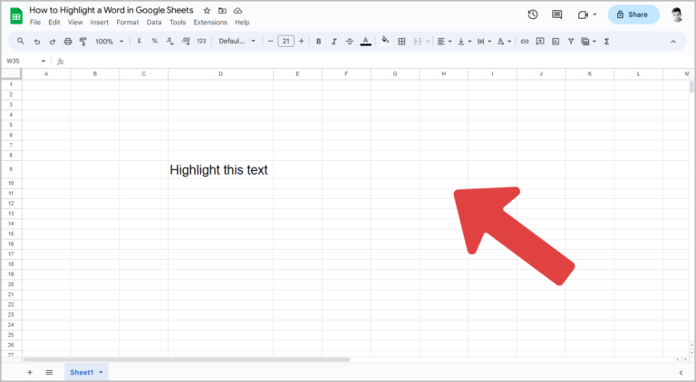 How to Highlight a Word in Google Sheets in Just 3 Easy Steps