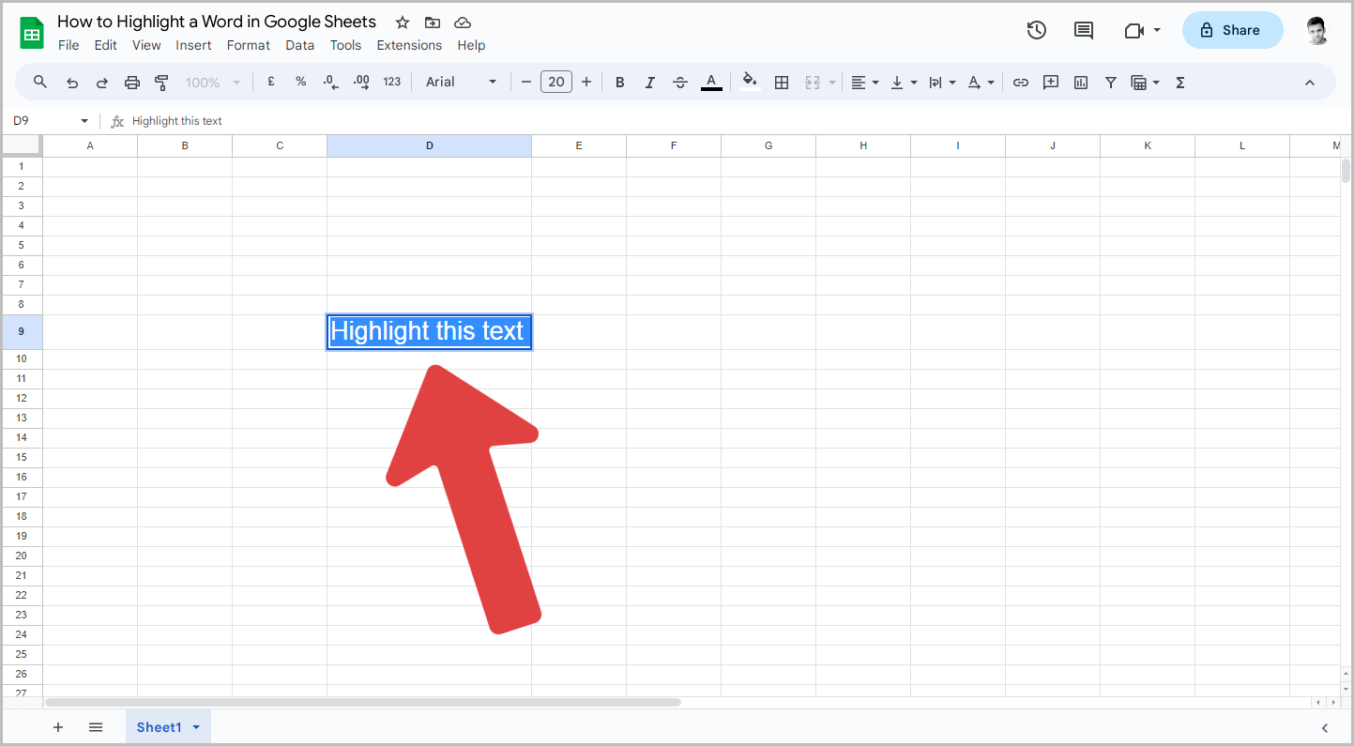 How to Highlight a Word in Google Sheets in Just 3 Easy Steps