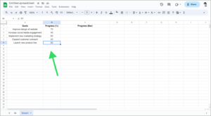 How to Make a Progress Bar in Google Sheets in 4 Easy Steps