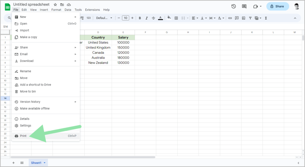 How to Print Google Sheets Without Gridlines