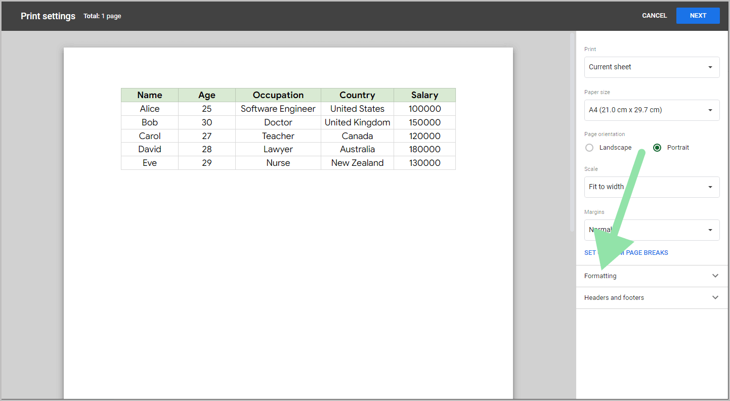 How to Print Google Sheets Without Gridlines