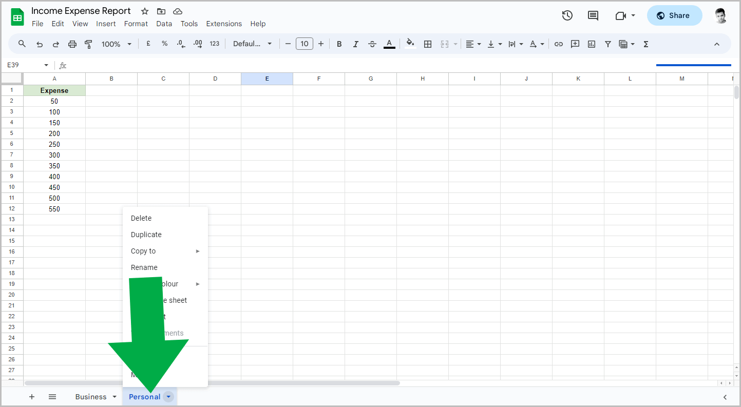 How to Share Only One Sheet in Google Sheets