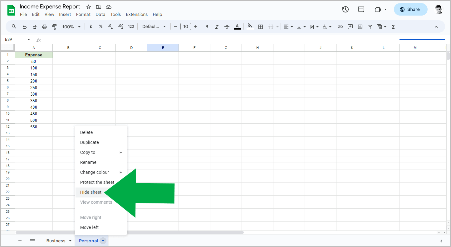 How to Share Only One Sheet in Google Sheets