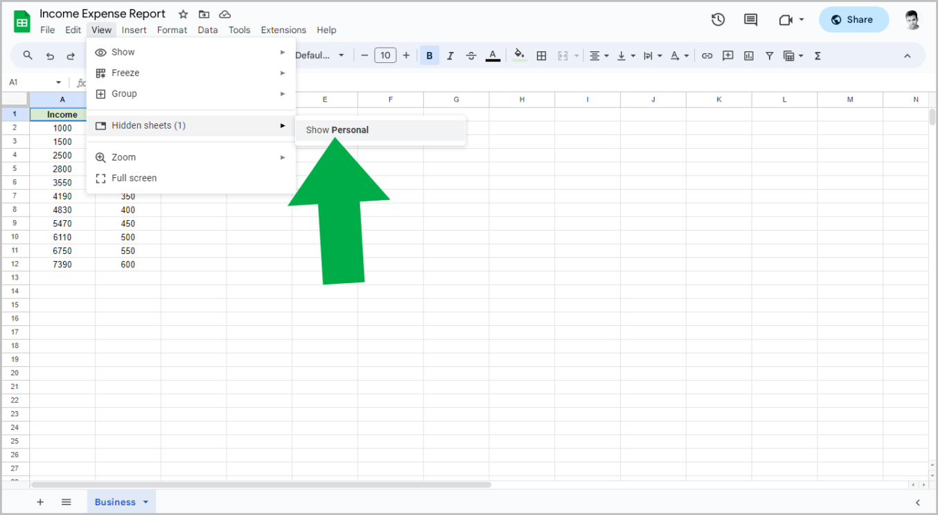 How to Share Only One Sheet/Tab in Google Sheets