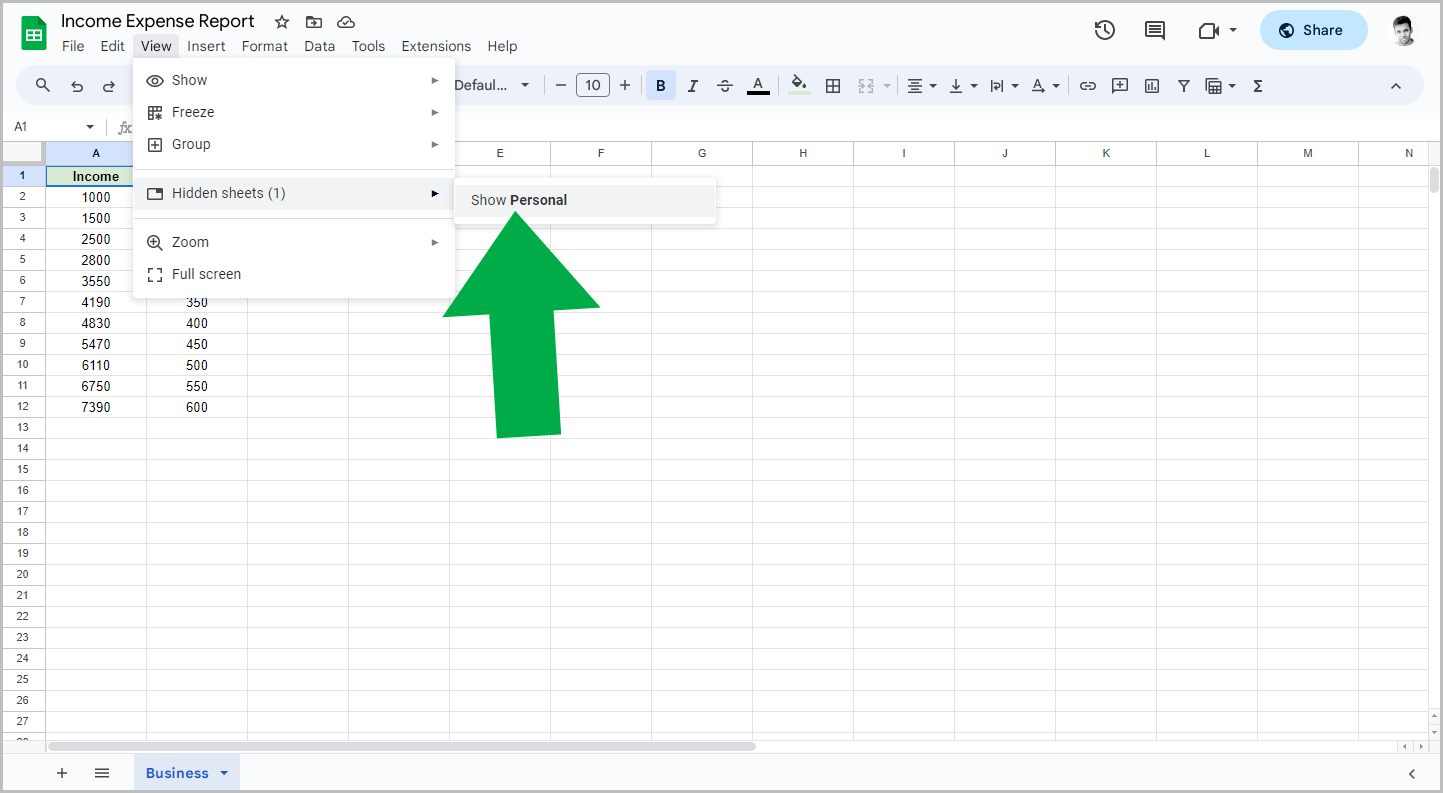 How to Share Only One Sheet in Google Sheets