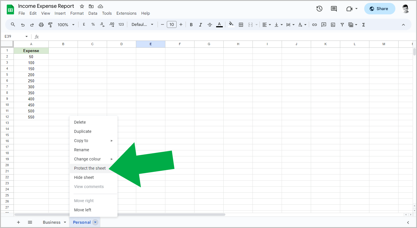 How to Share Only One Sheet in Google Sheets