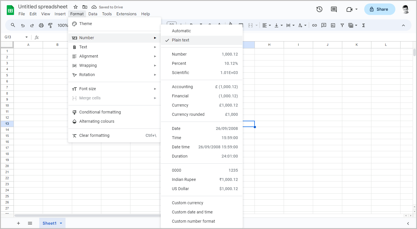 How to Stop Google Sheets from Removing Leading Zeros